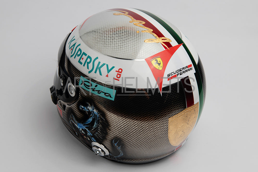 Sebastian Vettel 2017 Chrome Monza Grand Prix Full-Size 1:1 Réplica del casco