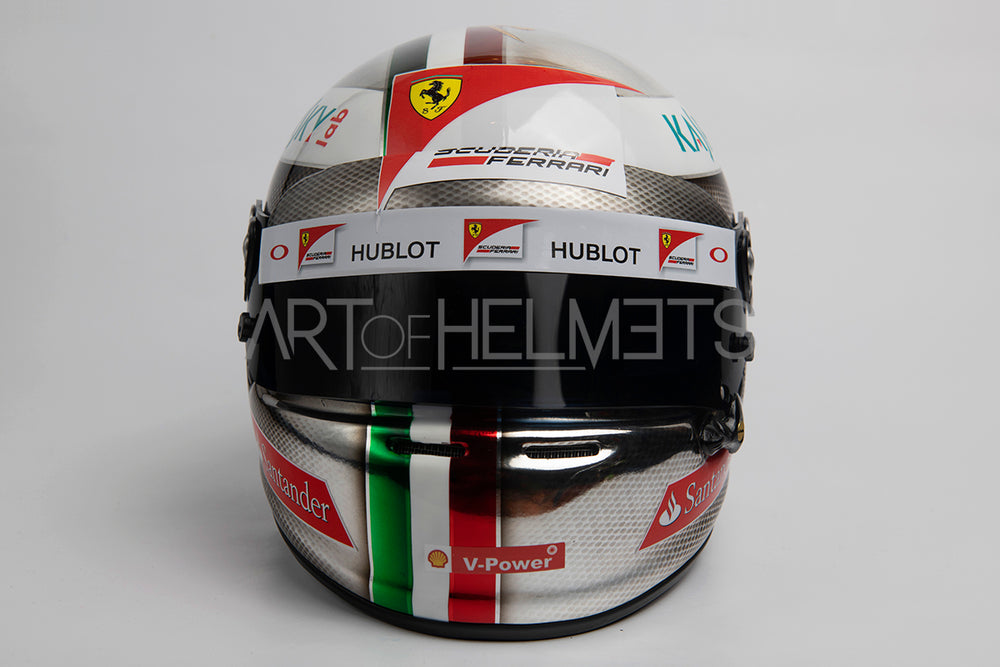 Sebastian Vettel 2017 Chrome Monza Grand Prix Full-Size 1:1 Réplica del casco