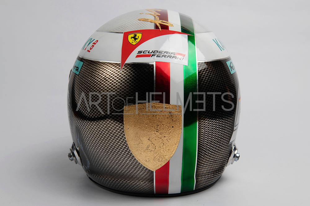 Sebastian Vettel 2017 Chrome Monza Grand Prix Full-Size 1:1 Réplica del casco