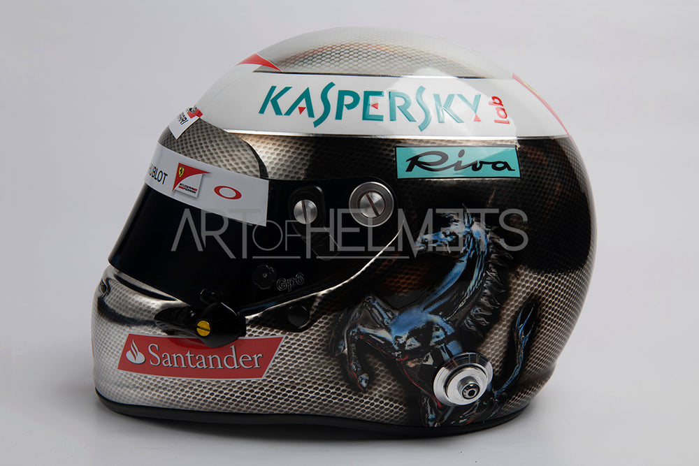 Sebastian Vettel 2017 Chrome Monza Grand Prix Full-Size 1:1 Réplica del casco