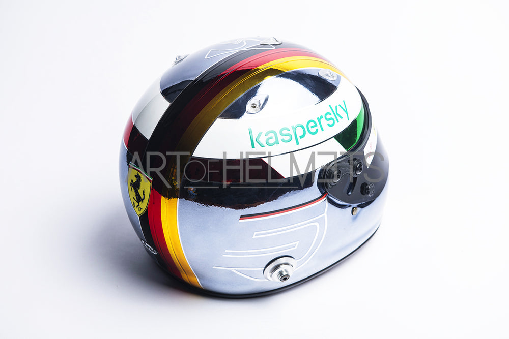 Sebastian Vettel 2020 Chrome Monza Grand Prix Full-Size 1:1 Replica Helmet