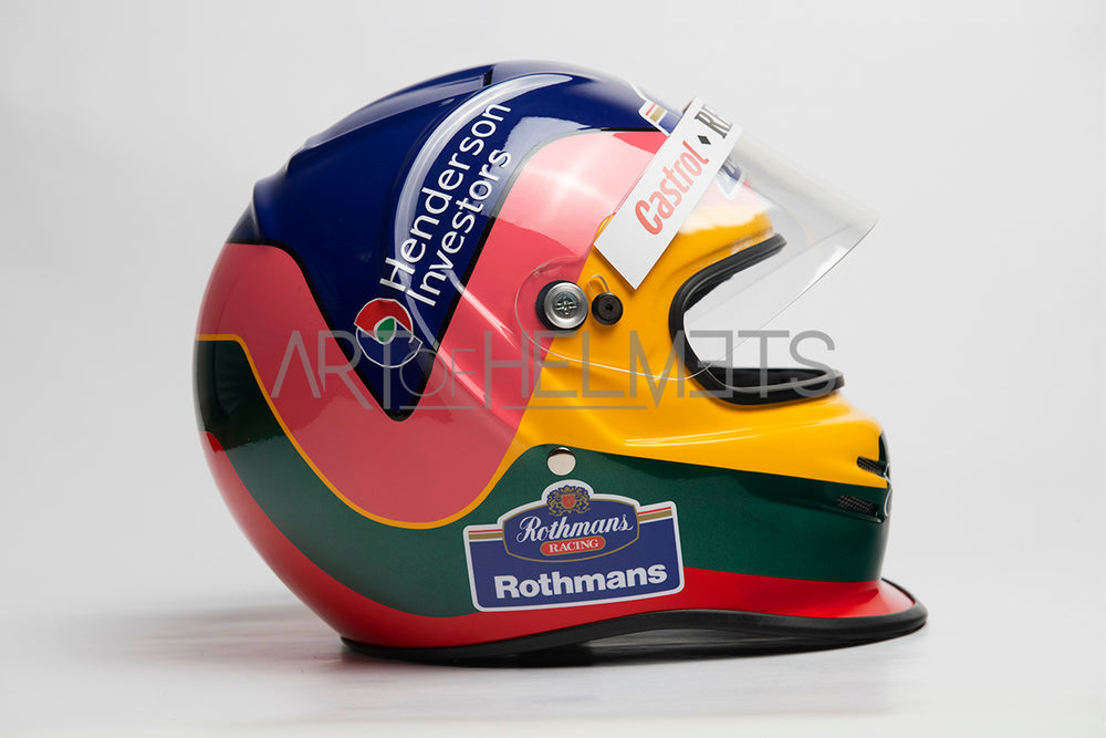 Jacques Villeneuve 1997 Campeón Mundial de F1 Casco de tamaño completo 1:1 Réplica del casco