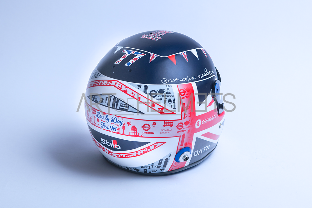 Valtteri Bottas 2023 F1 Silverstone Grand Prix Full-Size 1:1 Replica Helmet