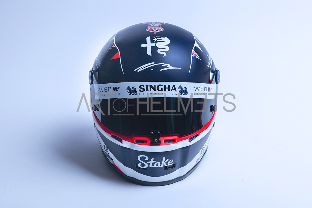 Valtteri Bottas 2023 F1 Silverstone Grand Prix Full-Size 1:1 Replica Helmet