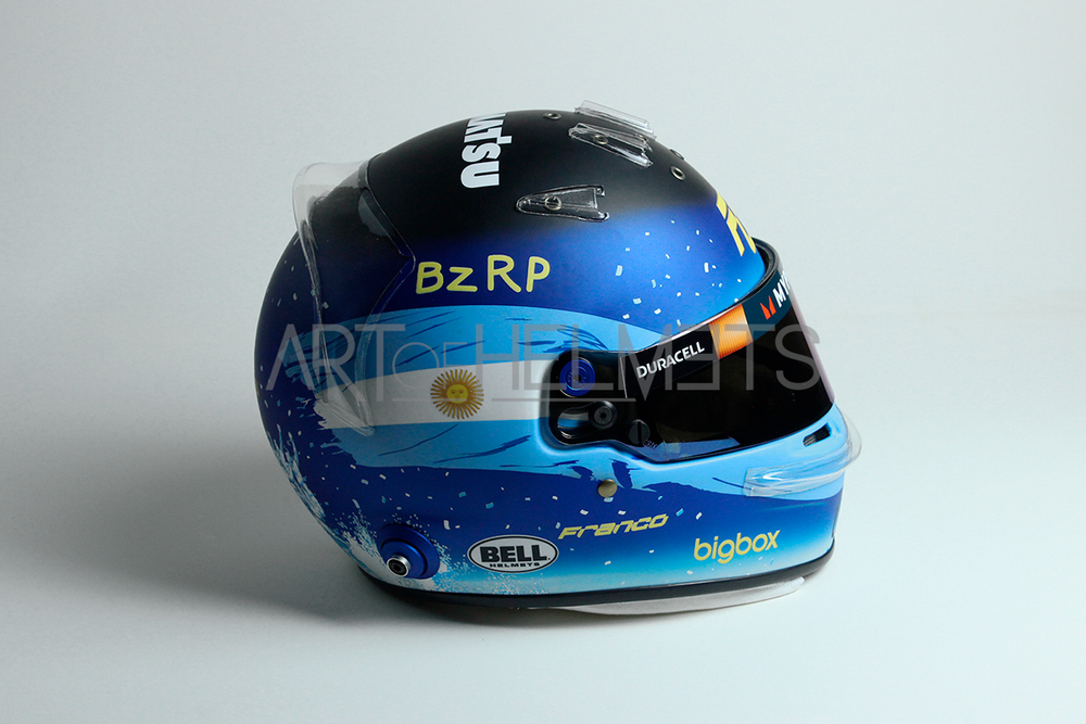 Franco Colapinto 2024 Qatar Grand Prix F1 Full-Size 1:1 Replica Helmet