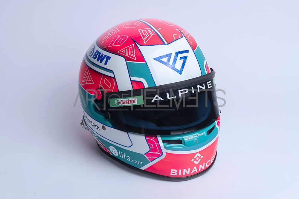 Pierre Gasly 2023 Miami GP F1 Full-Size 1:1 Replica Helmet