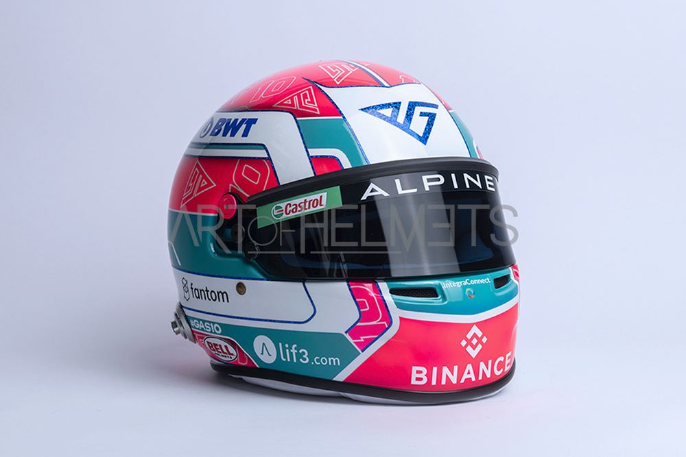 Pierre Gasly 2023 Miami GP F1 Full-Size 1:1 Replica Helmet