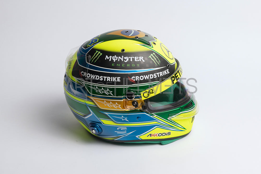 Lewis Hamilton 2023 Brazil Grand Prix F1 Full-Size 1:1 Replica Helmet