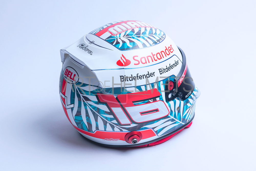 Charles Leclerc 2023 Miami Grand Prix F1 Full-Size 1:1 Replica Helmet