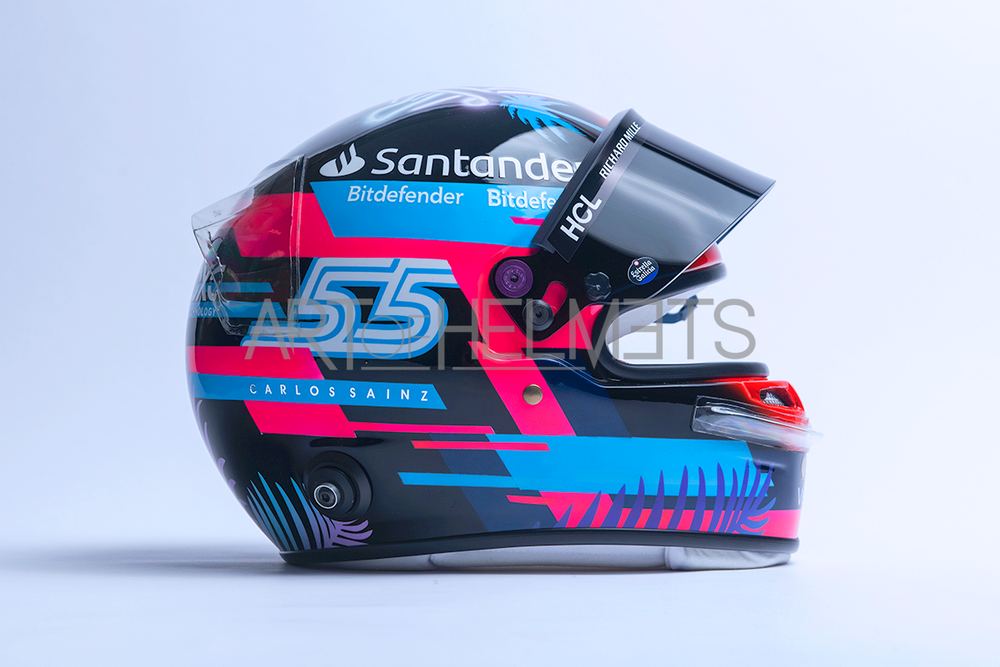 Carlos Sainz 2023 Miami Grand Prix F1 Full-Size 1:1 Replica Helmet