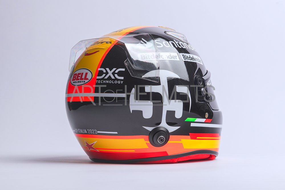 Carlos Sainz 2023 Monza Grand Prix F1 Full-Size 1:1 Replica Helmet