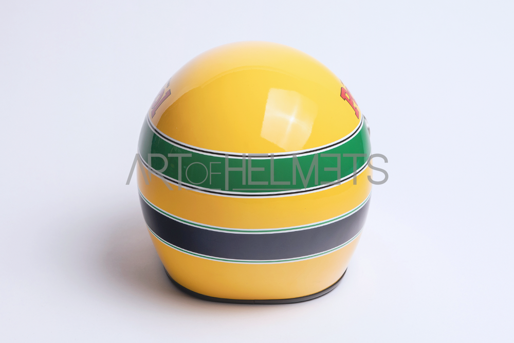 Ayrton Senna 1983 FIRST FORMULA 1 TEST Full-Size 1:1 Replica Helmet