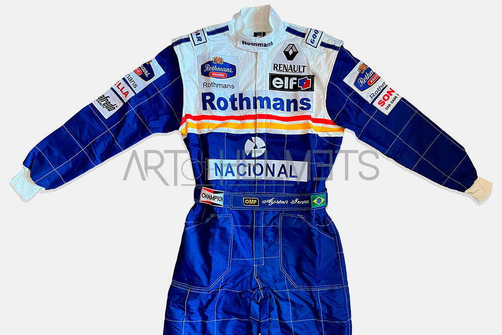 Ayrton Senna 1994 F1 Race Embroidered Suit Replica