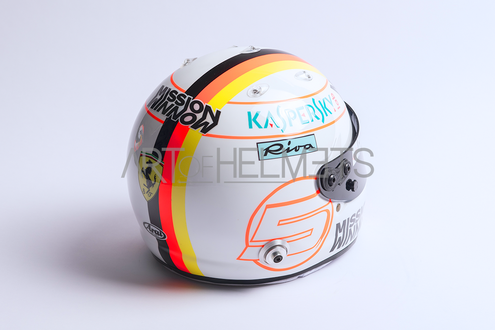 Sebastian Vettel 2019 Bahrain Grand Prix Full-Size 1:1 Replica Helmet