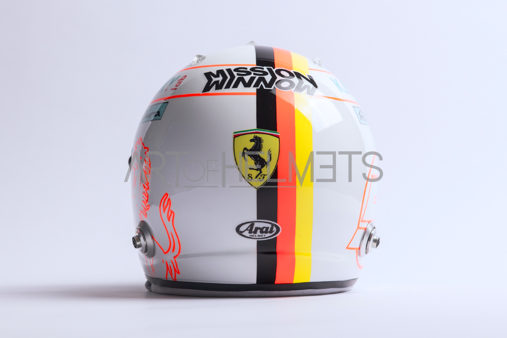 Sebastian Vettel 2019 Bahrain Grand Prix Full-Size 1:1 Replica Helmet