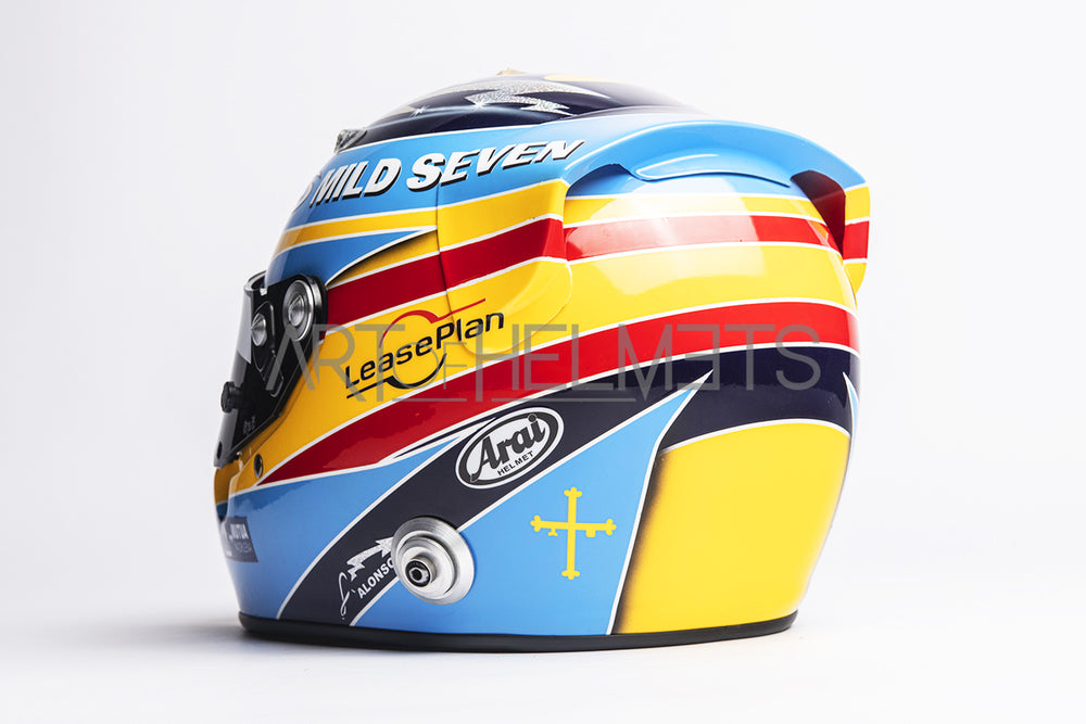 Réplique 1:1 du casque du champion du monde de F1 2006 Fernando Alonso