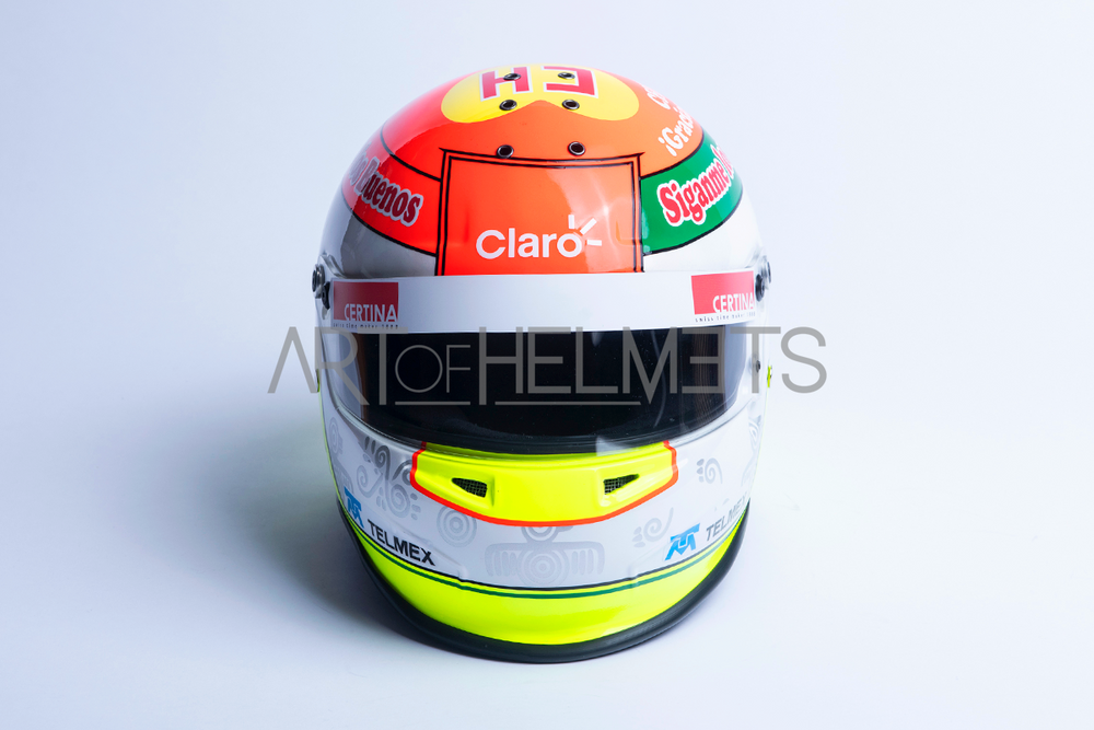 Sergio Perez 2012 F1 Monaco Grand Prix "Chespirito" Full-Size 1:1 Replica Helmet