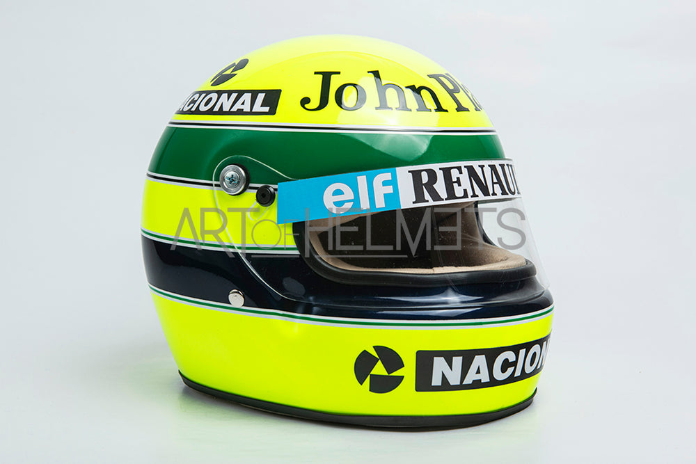 Ayrton Senna 1985 & 1986 F1 Full-Size 1:1 Replica Helmet