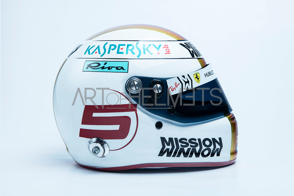 Sebastian Vettel Grand Prix du Brésil 2019 Casque réplique 1:1