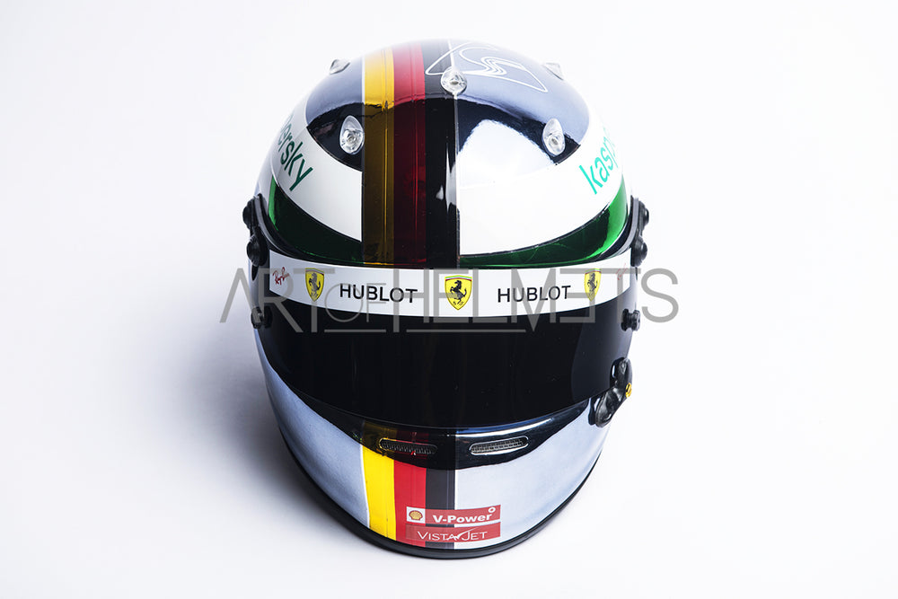 Sebastian Vettel 2020 Chrome Monza Grand Prix Full-Size 1:1 Replica Helmet