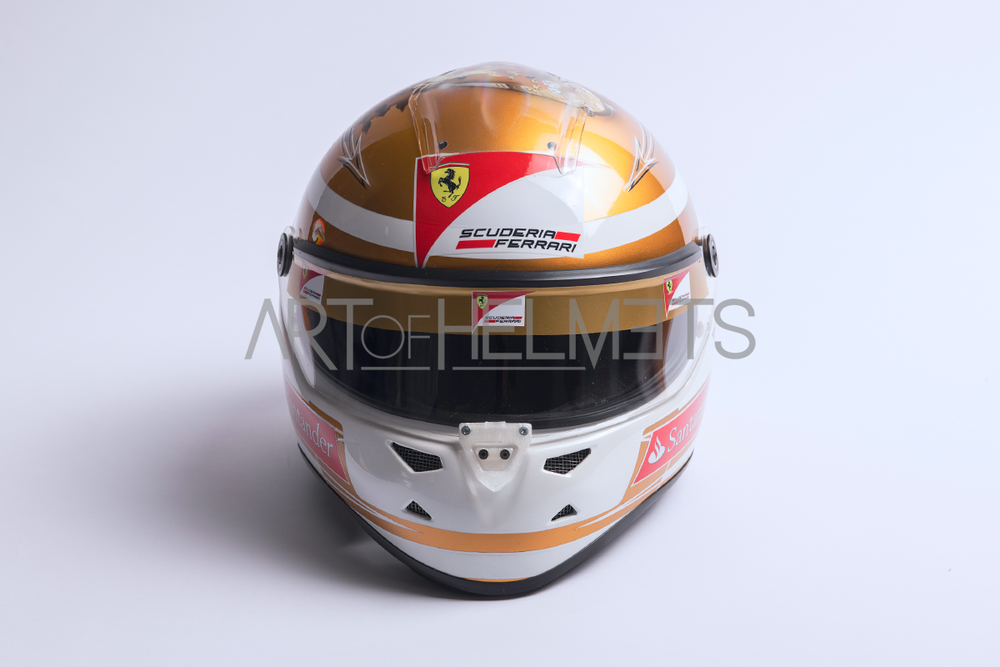 Fernando Alonso 2012 F1 Monaco Grand Prix Full-Size 1:1 Replica Helmet