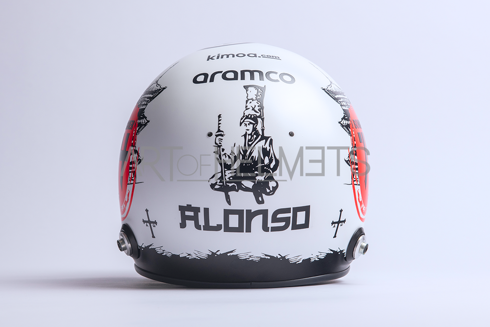 Fernando Alonso 2023 Suzuka GP Formula One Full-Size 1:1 Replica Helmet