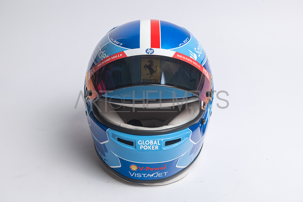 Charles Leclerc 2024 Miami Grand Prix F1 Full-Size 1:1 Replica Helmet (Original Visor)