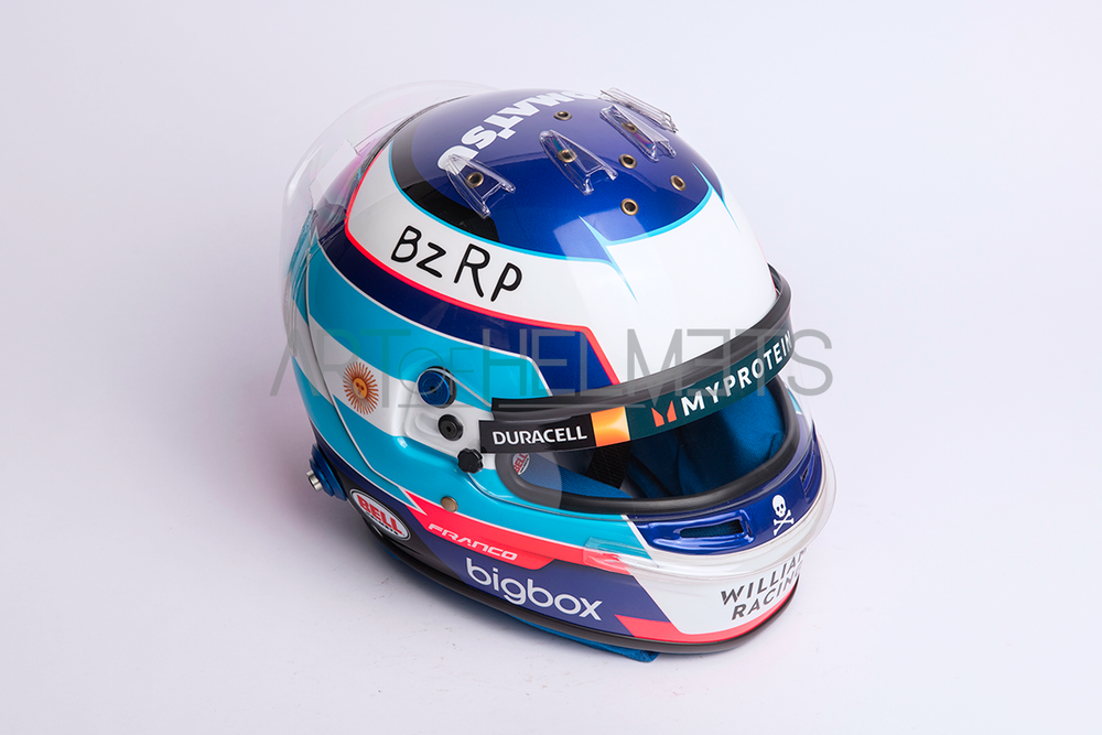 Franco Colapinto 2024 F1 Full-Size 1:1 Replica Helmet