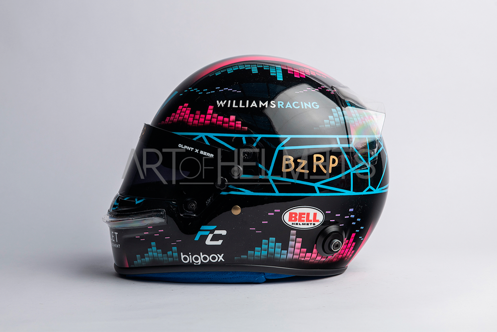 Franco Colapinto 2024 F2 "CLPNT x BZRP" Full-Size 1:1 Replica Helmet