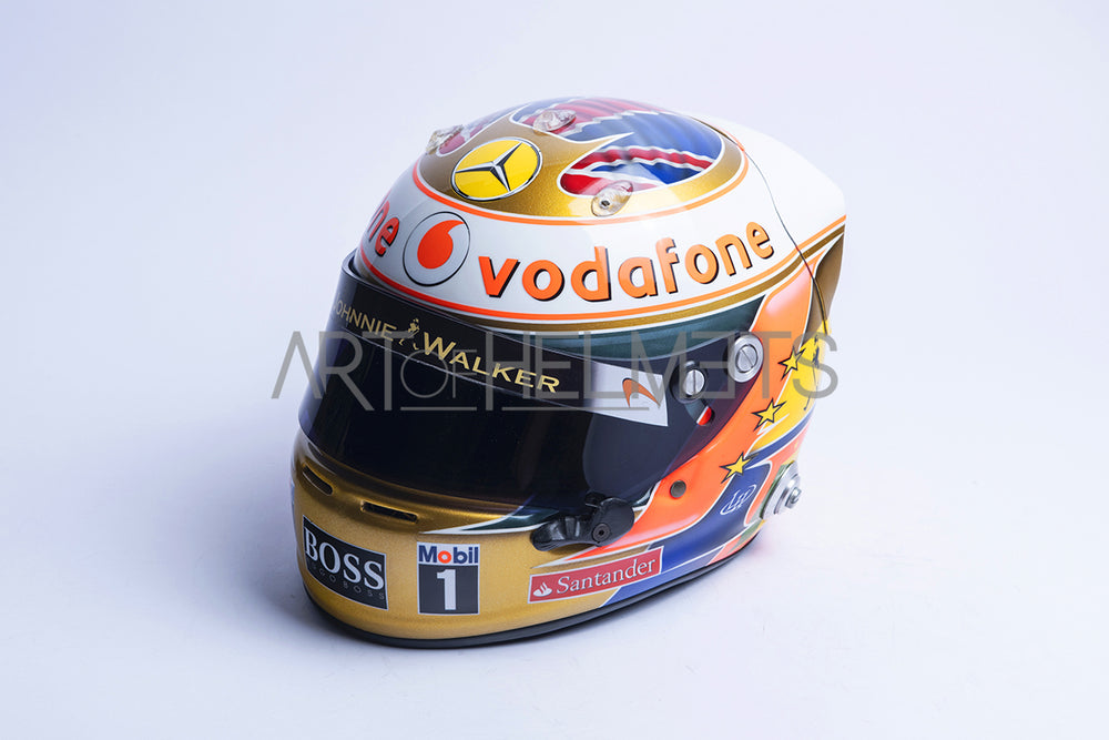 Lewis Hamilton 2012 Silverstone GP Full-Size 1:1 Replica Helmet