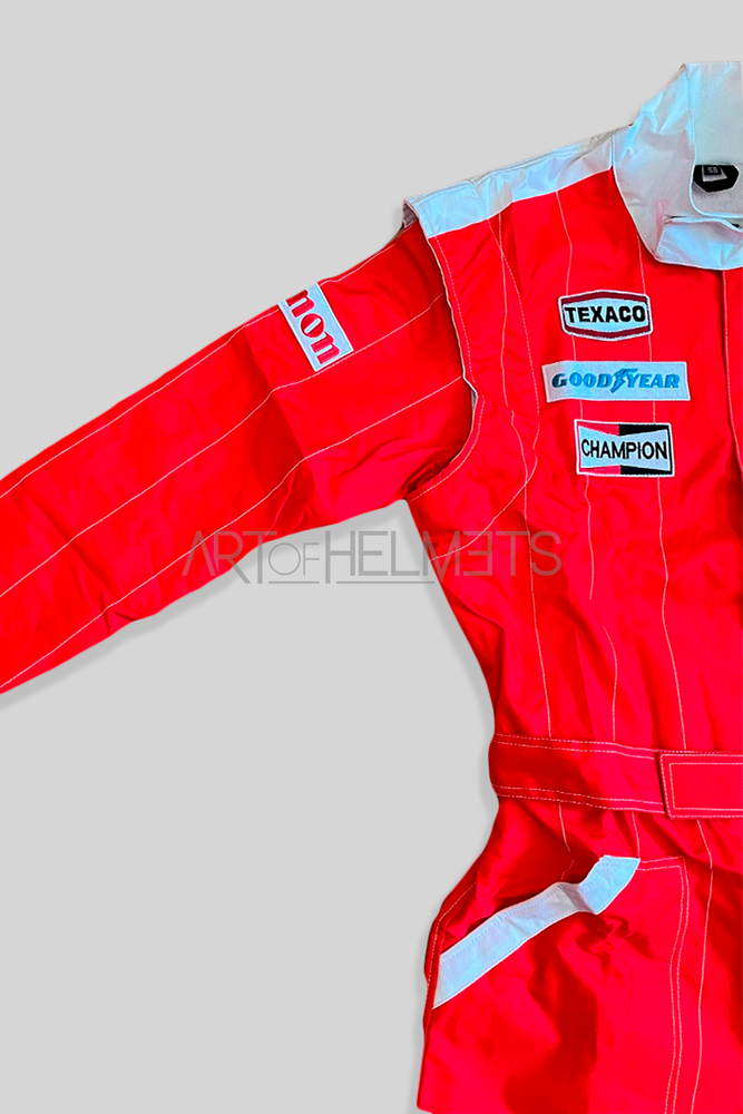 James Hunt 1976 F1 Race Embroidered Suit Replica