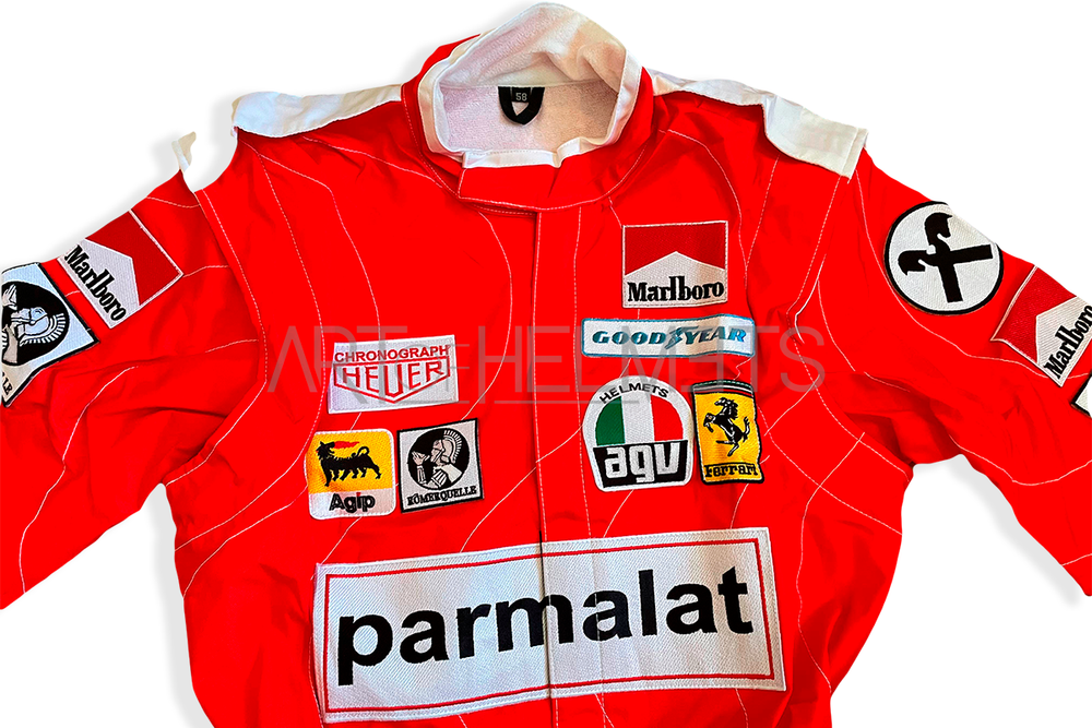 Niki Lauda 1975 F1 Race Embroidered Suit Replica