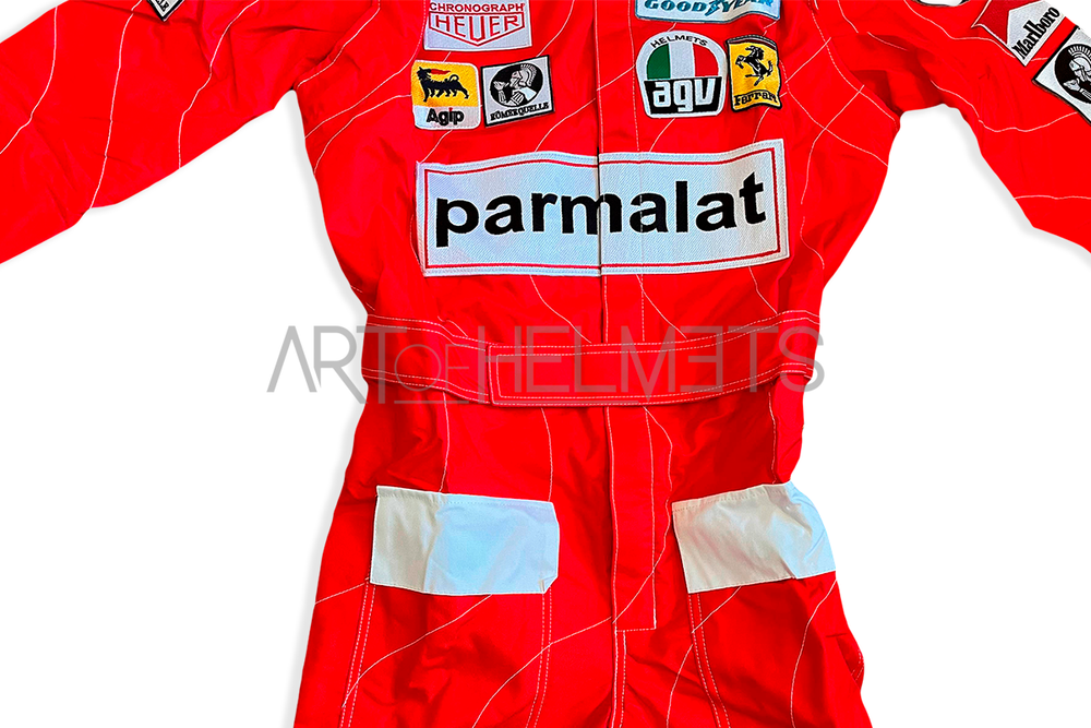 Niki Lauda 1975 F1 Race Embroidered Suit Replica