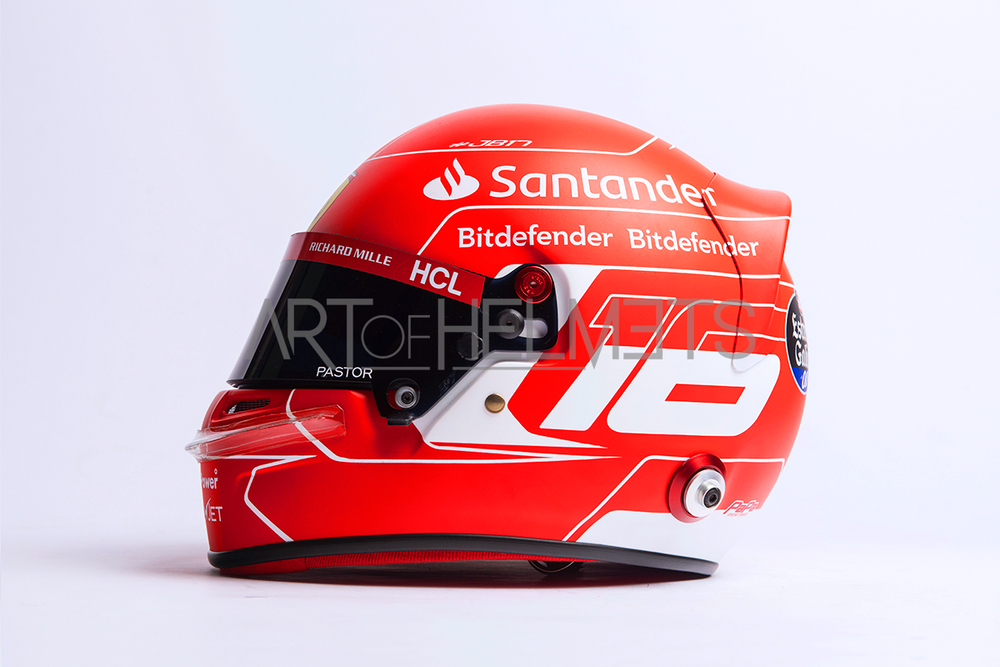 Charles Leclerc 2023 F1 Full Size 1 1 Replica Helmet Art of Helmets