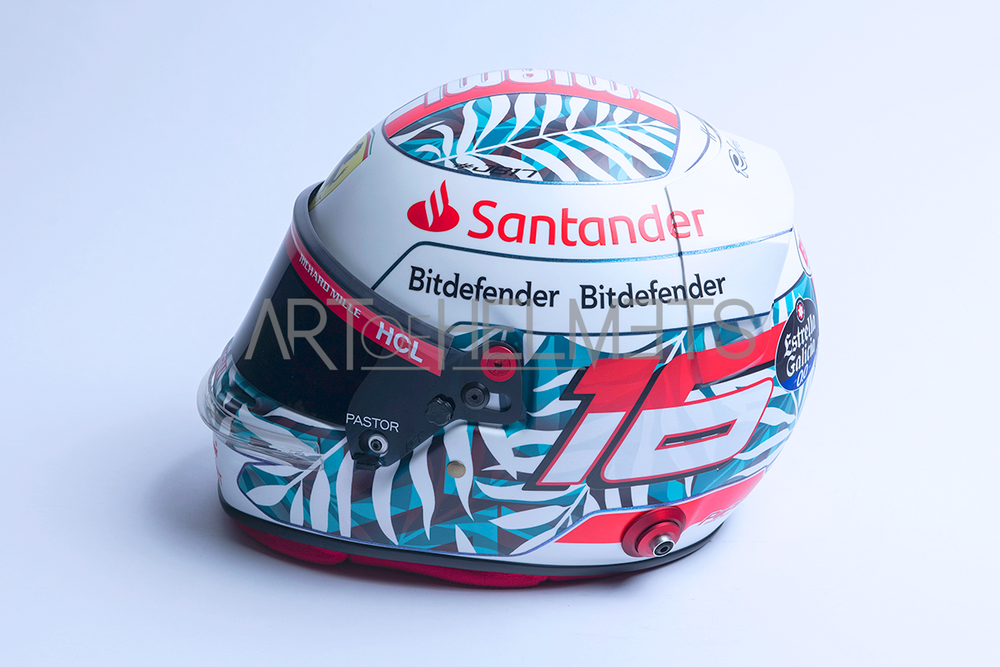 Charles Leclerc 2023 Miami Grand Prix F1 Full-Size 1:1 Replica Helmet