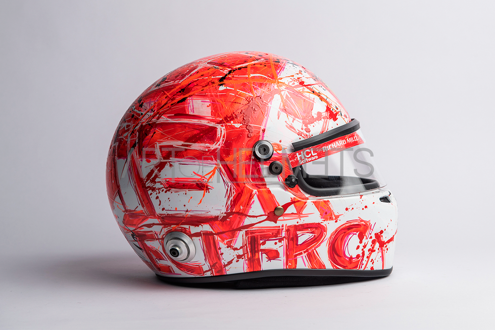 Charles Leclerc 2024 Winner Monaco Grand Prix Helmet - Hand Painted by Daniela Montesano