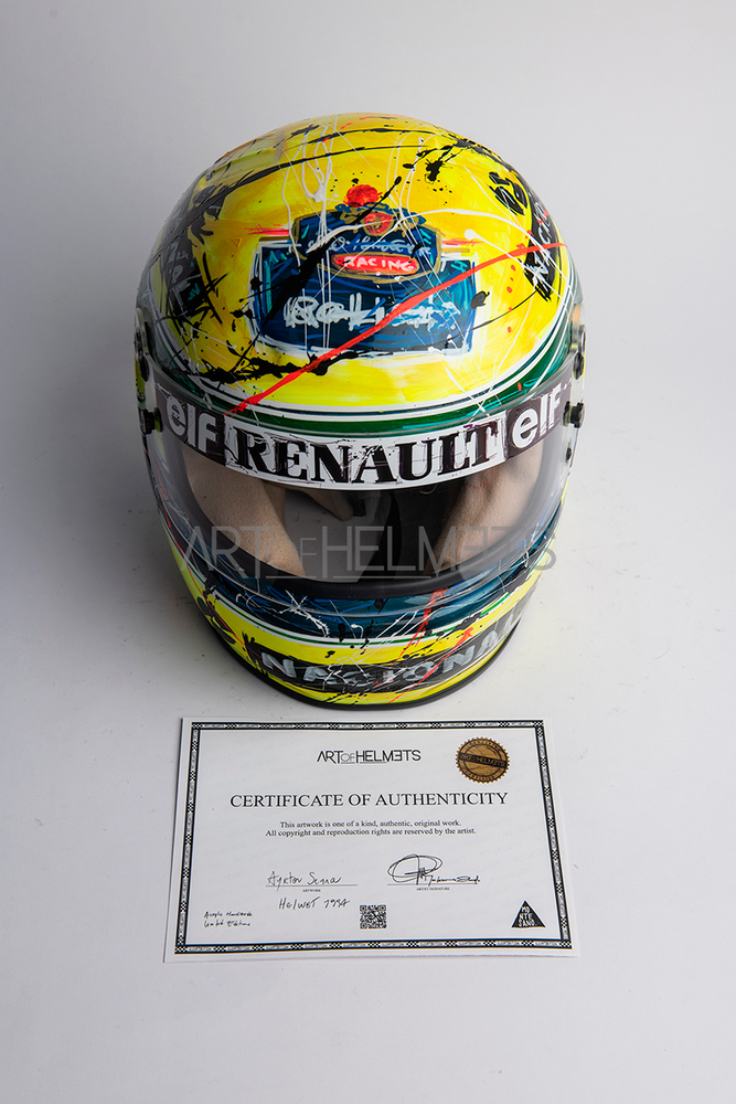 Ayrton Senna 1994 Art Custom Full-Size 1:1 Replica Helmet by Montesano