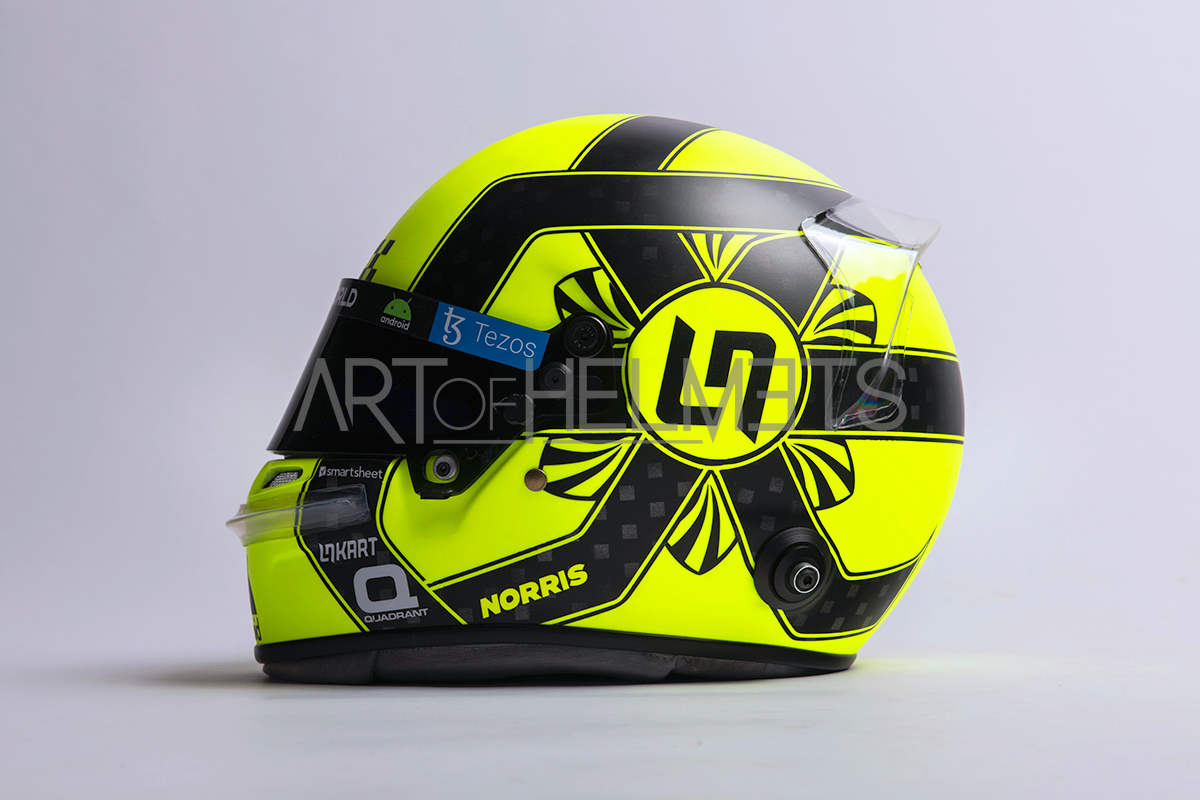 Lando Norris Portachiavi 2022 Formula 1 Casco Smalto Portachiavi F1 McLaren  Regali -  Italia