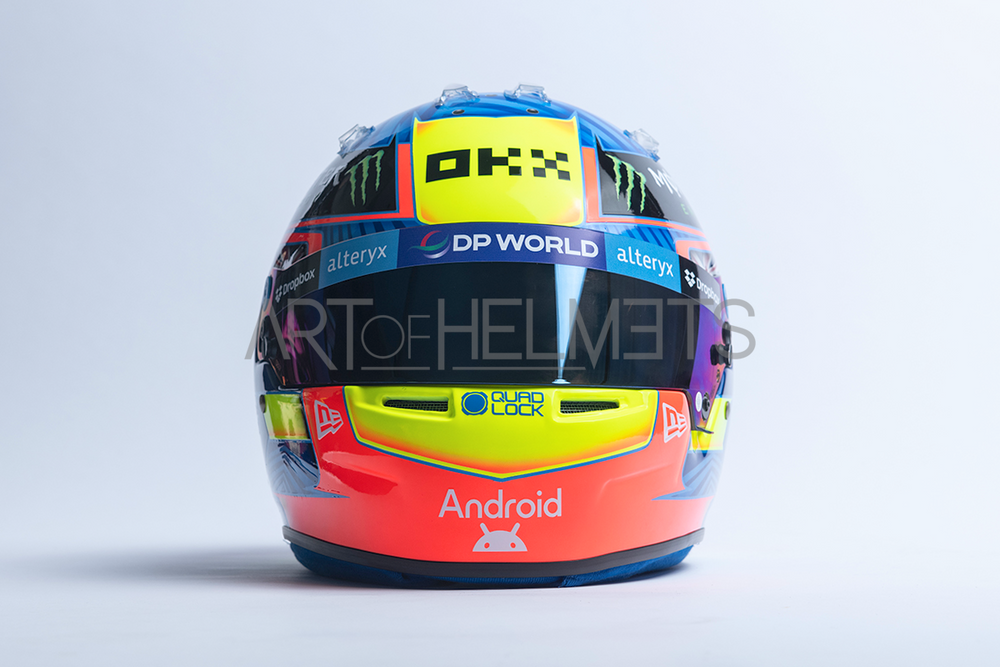 Oscar Piastri 2024 F1 Full-Size 1:1 Replica Helmet (Original Visor)