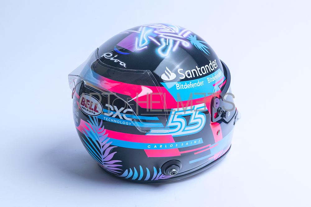 Carlos Sainz 2023 Miami Grand Prix F1 Full-Size 1:1 Replica Helmet