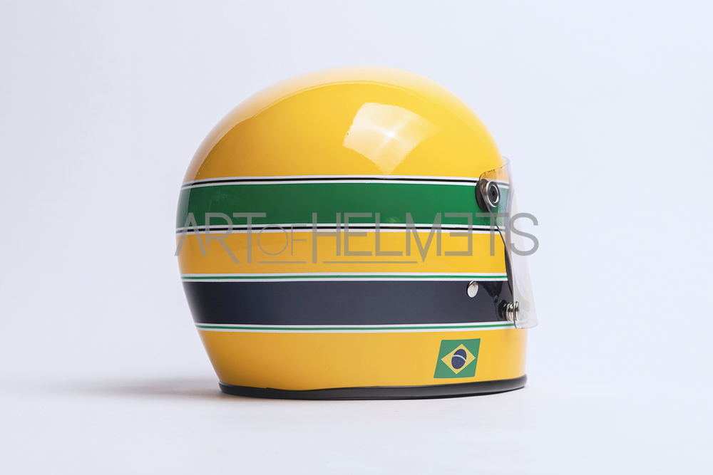 Ayrton Senna 1981 Formula Ford 1600 Full-Size 1:1 Replica Helmet