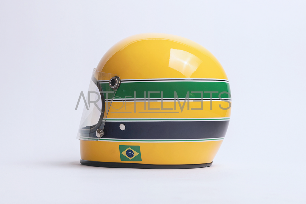 Ayrton Senna 1981 Formula Ford 1600 Full-Size 1:1 Replica Helmet