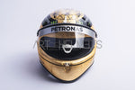 Michael Schumacher’s 20th year in F1 gold plated Full-Size 1:1 Replica Helmet