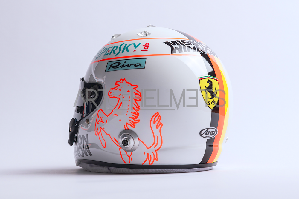 Sebastian Vettel 2019 Bahrain Grand Prix Full-Size 1:1 Replica Helmet