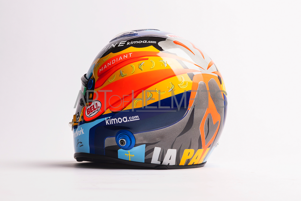 Fernando Alonso 2021 USA Grand Prix F1 Full-Size 1:1 Replica Helmet