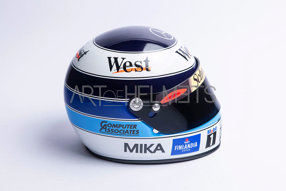 Mika Hakkinen 1998 F1 World Champion Full-Size 1:1 Replica Helmet