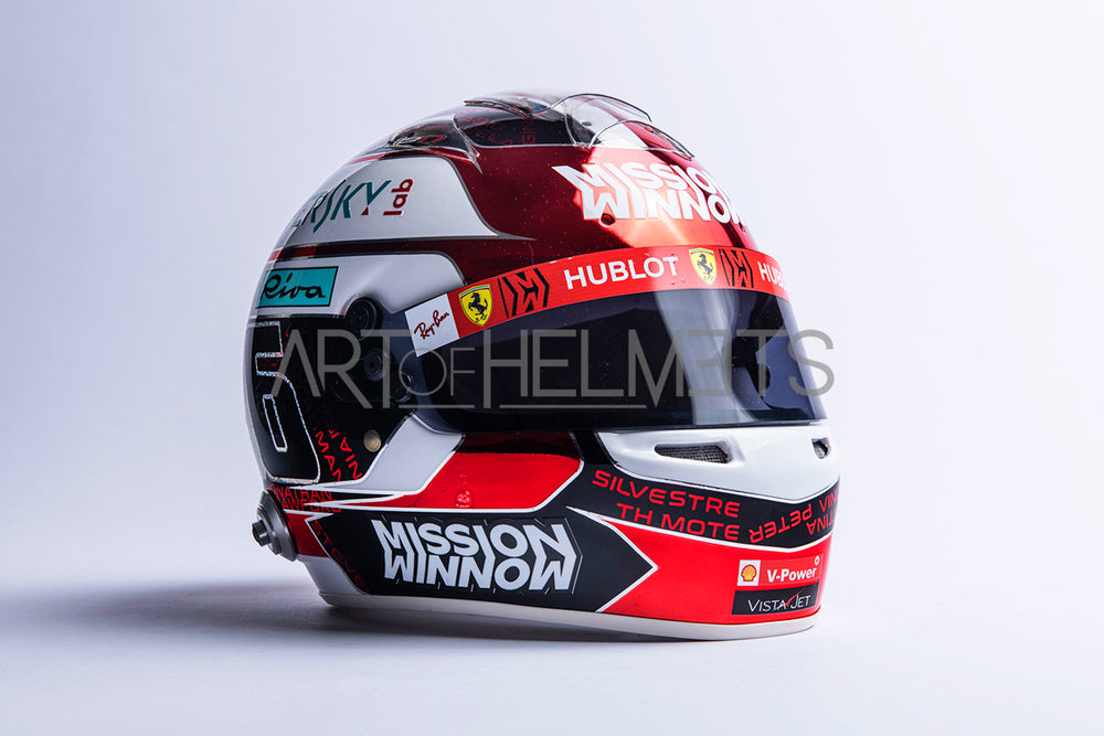 Charles Leclerc 2019 Abu Dhabi GP Full-Size 1:1 Replica Helmet