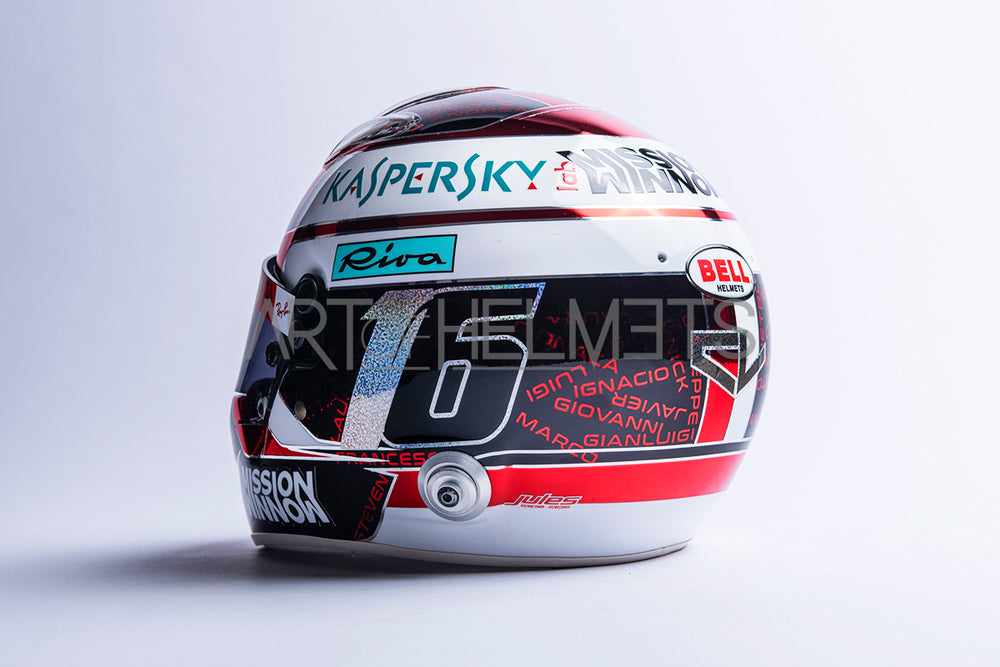 Charles Leclerc 2019 Abu Dhabi GP Full-Size 1:1 Replica Helmet