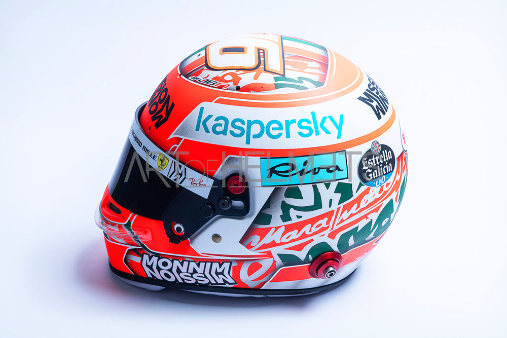 Charles Leclerc 2021 Imola GP Full-Size 1:1 Replica Helmet