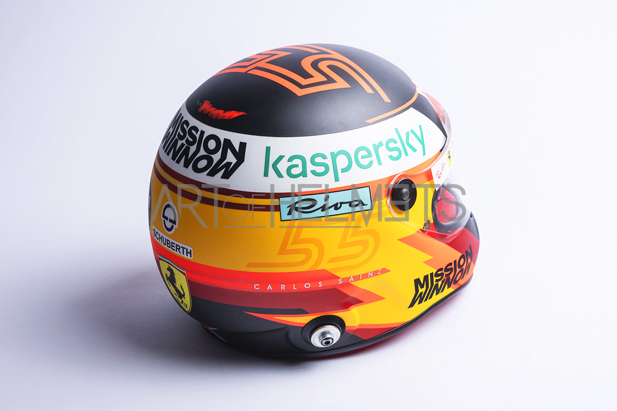 Carlos Sainz 2021 F1 Full Size 1 1 Replica Helmet